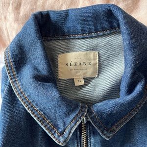 Sézane denim romper